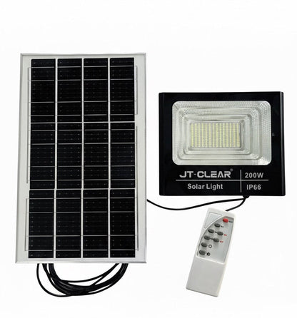 200W JT High Bright Solar Flood Light with Remote Control  IP66 Outdoor LED Spotlight