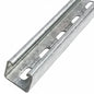 3.5m Slotted Galvanized Solar Mounting Rail 41×41mm P2000