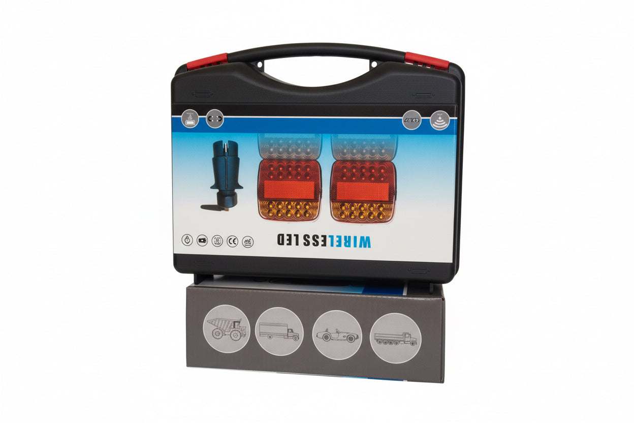 Wireless LED Trailer Signal Light Kit  Rechargeable Magnetic Trailer Lights
