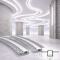56mm x 15mm x 15mm  Flexible Recessed Aluminium LED Channel  Curved Drywall Profile  3 Meter