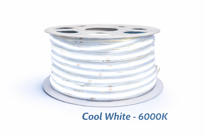 100M 8mm 220V LED COB Strip Light IP20  20W/M (No Transformer Required)