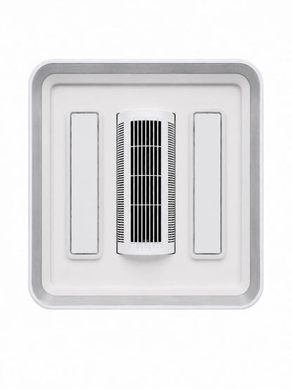 LED and Fan Modern Square light , Bedroom Study Living Room Fashion Decoration 3 Color Changing Ceiling Light(warm white ,cool white and day light) HTY-DX072