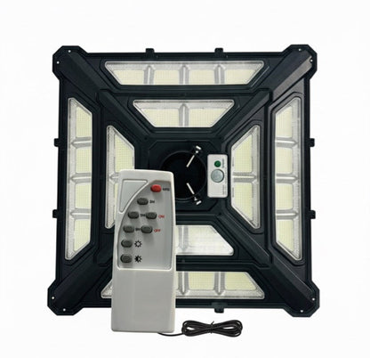 1000W LED Solar Street Light  High Bright Outdoor Solar Lamp with Motion Sensor & Remote Control (Square)