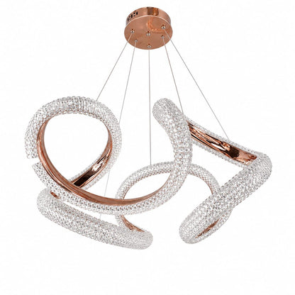 Modern Sculptural LED Chandelier  3 Colour Changing Luxury Ceiling Light (CD423)