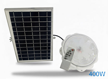 400W Solar LED Ceiling Light with Remote Control  Indoor/Outdoor Waterproof Lamp (DX051)