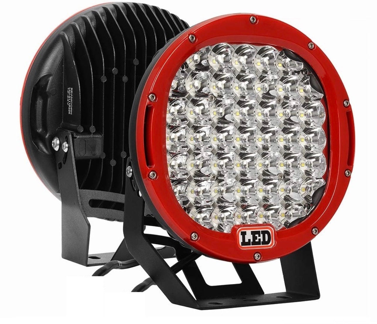 185w Heavy Duty Round LED Work Light  6000K Off-Road Truck & Tractor Lamp