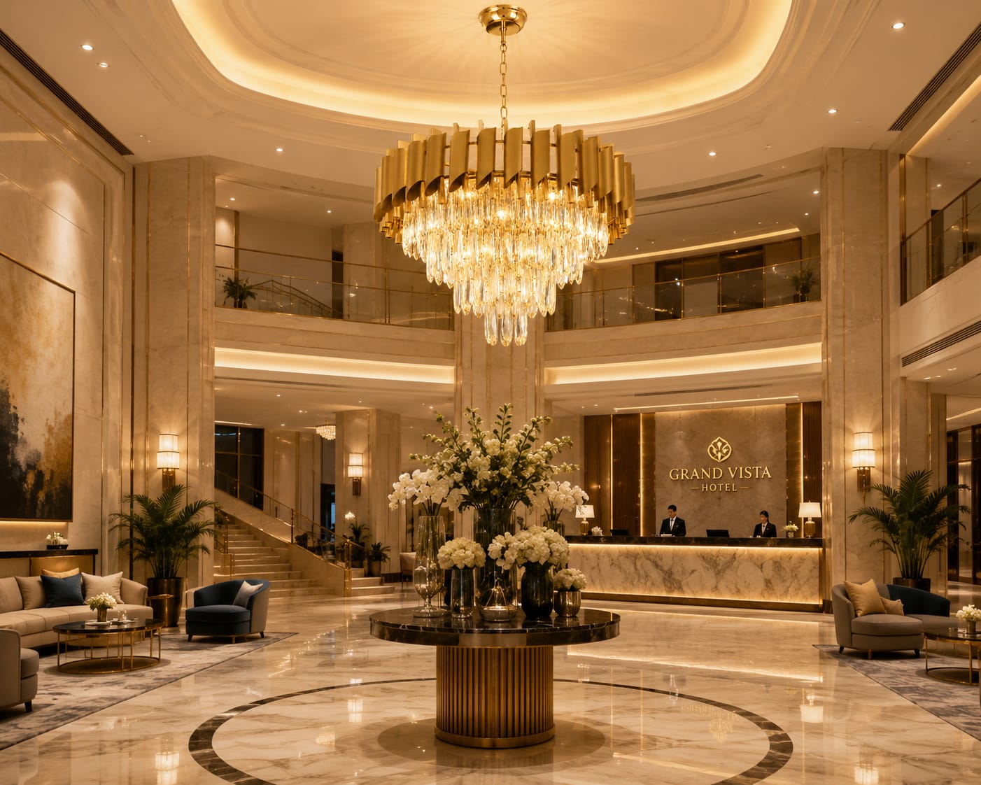 Luxury Crystal Chandelier  Gold Finish (BQ-CD465)