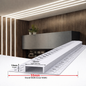 55mm x 20mm x 13mm Aluminium Drywall LED Profile  Plaster-In Trimless Channel (3 Meter)