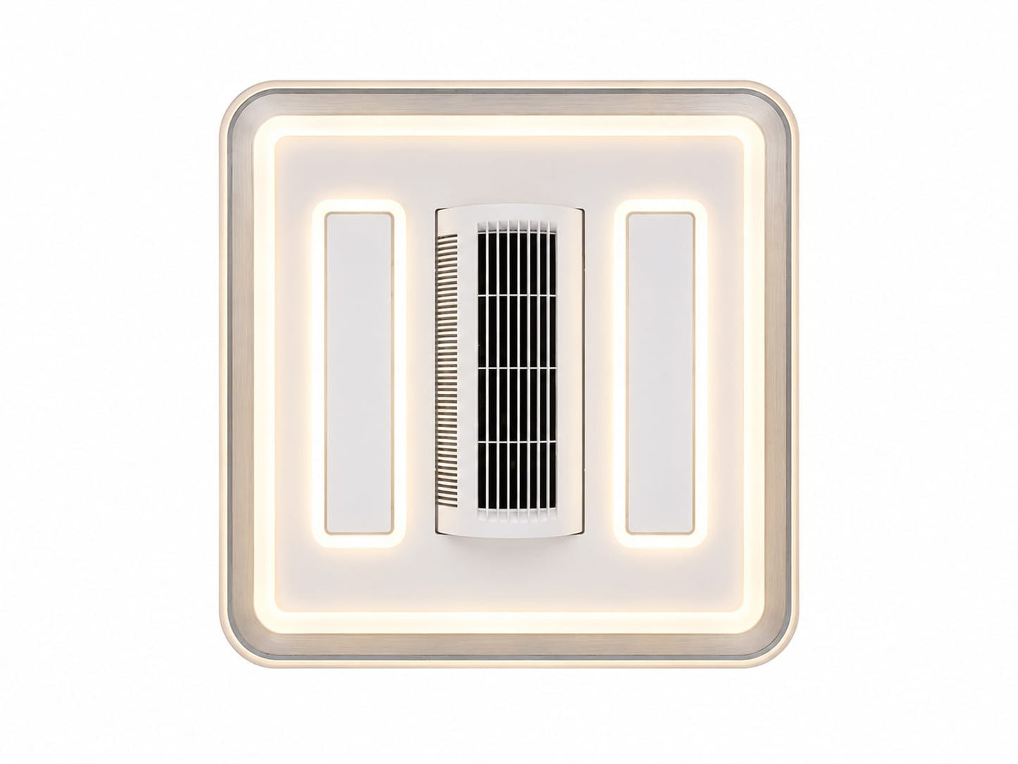 LED and Fan Modern Square light , Bedroom Study Living Room Fashion Decoration 3 Color Changing Ceiling Light(warm white ,cool white and day light) HTY-DX072