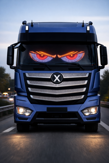 LED Truck Eye Light  Animated Windshield Display (11 Modes) (300x125) Type: X8