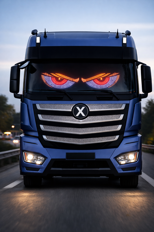 LED Truck Eye Light  Animated Windshield Display (11 Modes) (300x125) Type: X8