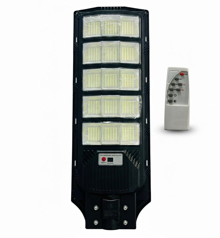 500W High Bright Solar Sensor Street Light with Remote Control  IP66 Outdoor LED Security Light
