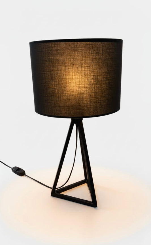 Modern Geometric Desk Lamp with Black Shade  HD053
