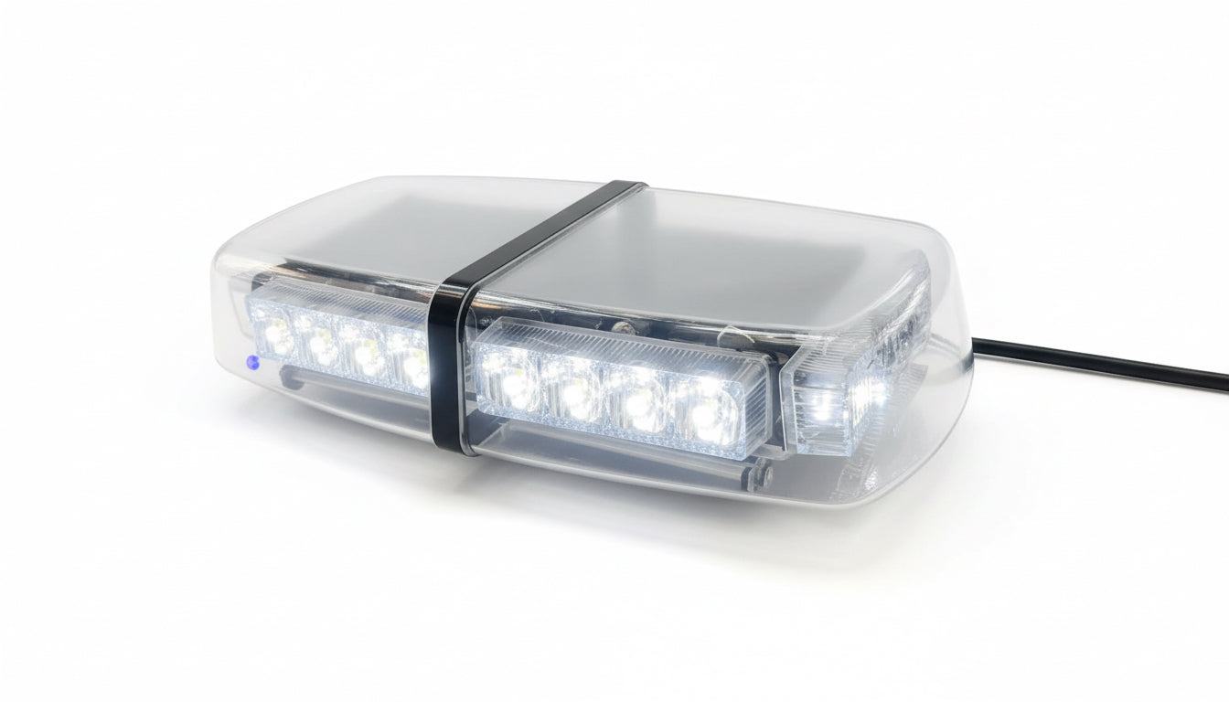 36W LED Magnetic Roof Mount Warning Light  12V/24V White Emergency Strobe (DP-COB)