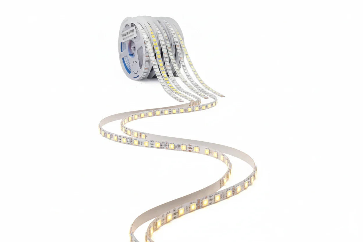 12V 8mm 5050 LED Strip Light  60 LEDs/M 5M Roll (All Colors)