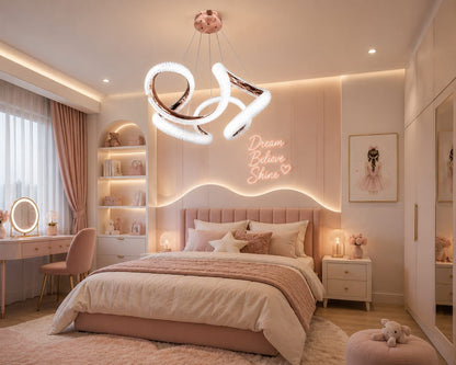 Modern Sculptural LED Chandelier  3 Colour Changing Luxury Ceiling Light (CD423)