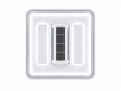 LED and Fan Modern Square light , Bedroom Study Living Room Fashion Decoration 3 Color Changing Ceiling Light(warm white ,cool white and day light) HTY-DX072