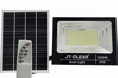 1200W JT High Bright Solar Flood Light with Remote Control  IP66 Outdoor LED Spotlight