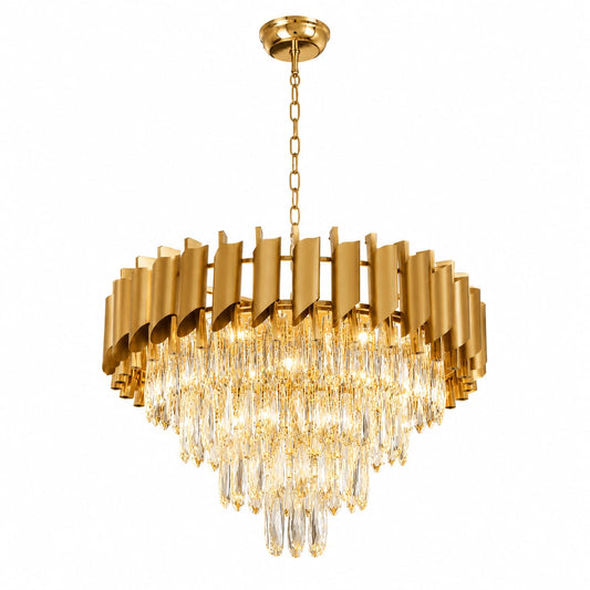 Luxury Crystal Chandelier  Gold Finish (BQ-CD465)