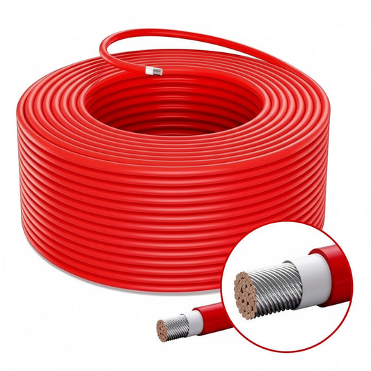 4mm² Red Solar Cable  PV DC Cable  100m Roll
