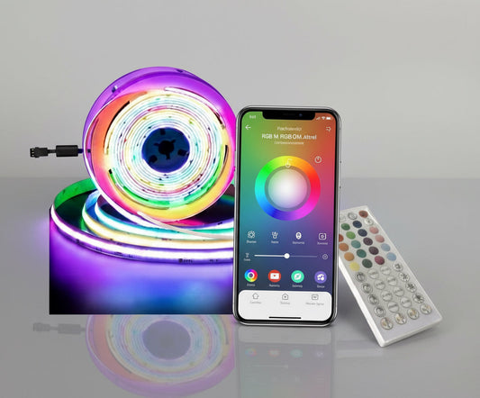 RGB LED Strip Light Kit with Remote Control  5M Colour Changing LED Lights