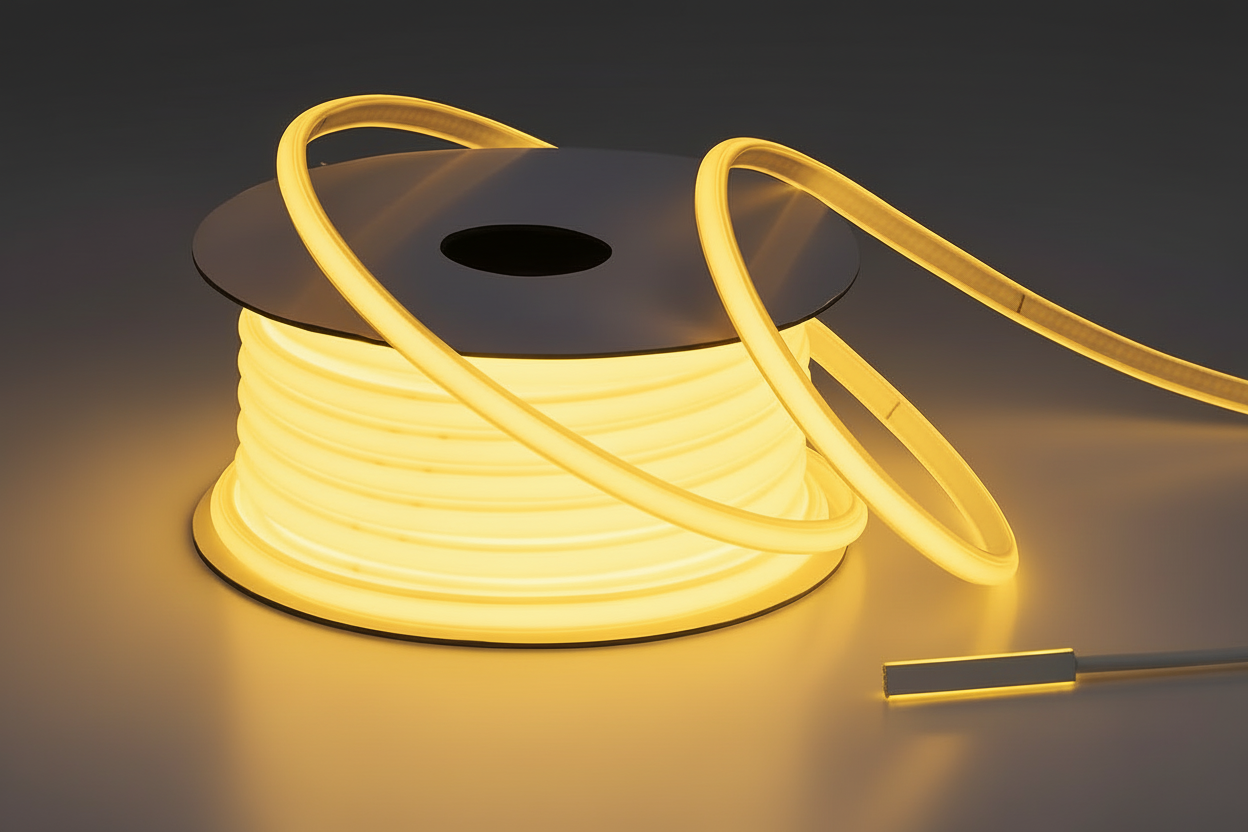 100M 8mm 220V LED COB Strip Light IP65 Waterproof  20W/M (No Transformer Required)