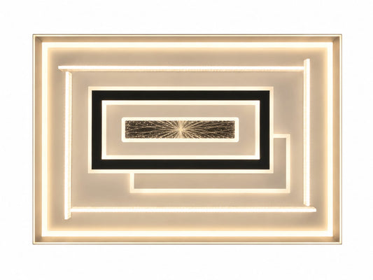 LED Morden Rectangle light , Bedroom Study Living Room Fashion Decoration 3 Color Changing Ceiling Light(warm white ,cool white and day light) HF-A013/1100X720