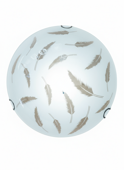 Frosted Glass Ceiling Light Fitting  Decorative Round Flush Mount