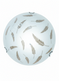 Frosted Glass Ceiling Light Fitting  Decorative Round Flush Mount