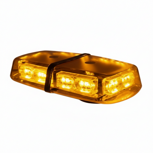 36W LED Amber Magnetic Roof Mount Warning Light  12V/24V Emergency Strobe (DP-24D, IP65)
