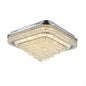 Modern Square Crystal LED Chandelier  Luxury Flush Mount Ceiling Light Gold (DX013)