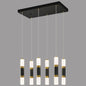Modern Linear LED Pendant Light  8 Light Kitchen Island Chandelier (3 Colour Changing) 8109-8