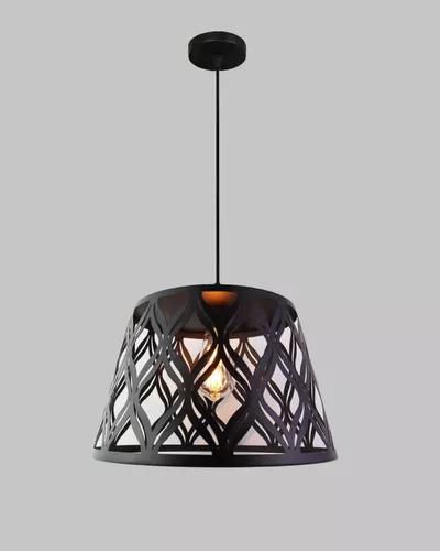 Modern Black Metal Pendant Light  Single Hanging Ceiling Light (1916/1)