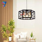 Modern Industrial Cage Pendant Light  3 Light Chandelier (1914/3)