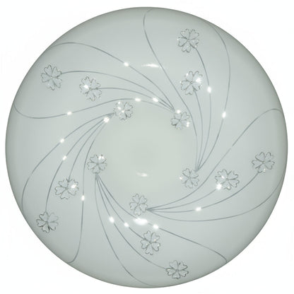 24W LED Apple Ceiling Light  Modern Round Flush Mount | Cool White
