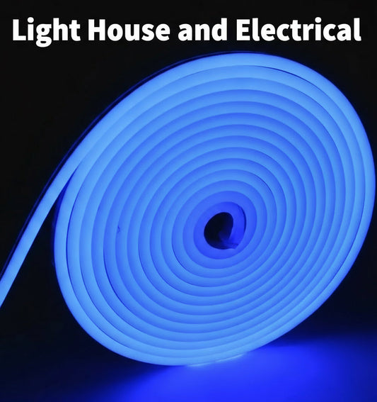 12V Neon LED Rope Light  5m Blue (B2)