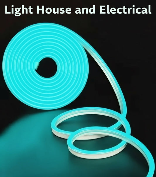 12V Neon LED Rope Light  5m Ice Blue (B2)