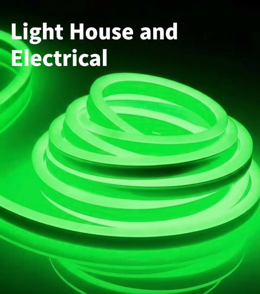 12V Neon LED Rope Light  5m Green (B2)