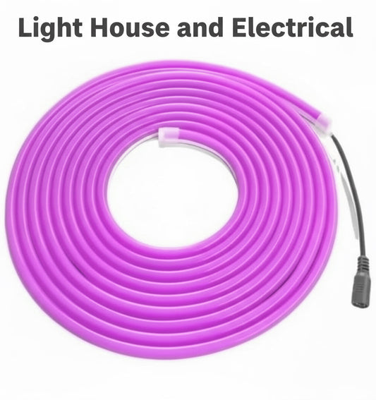 12V Neon LED Rope Light  5m Purple (B2)