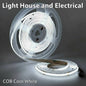 24V COB LED Strip Light  10m Cool White 6500K (8mm, 14W/m, IP20)