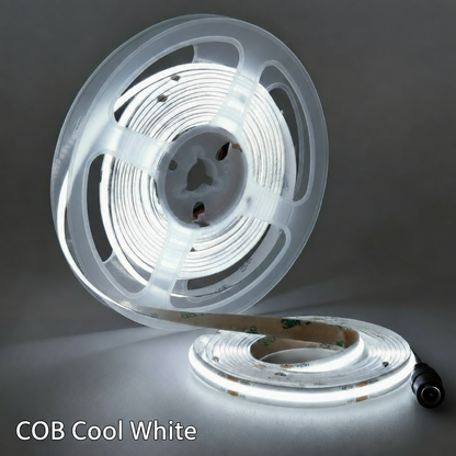 24V COB LED Strip Light  10m Cool White 6500K (8mm, 14W/m, IP20)
