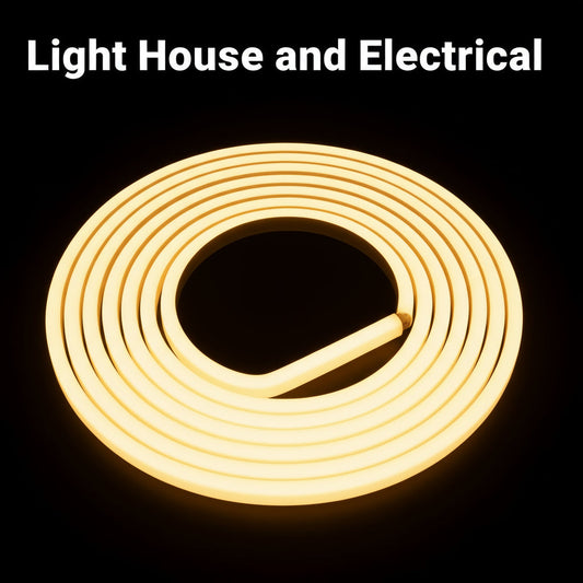 12V Neon LED Rope Light  5m Warm White (3000K) B2