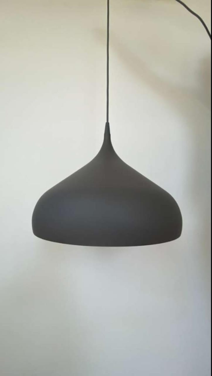 Black & Gold Metal Pendant Ceiling Light  6009 BK+GLD