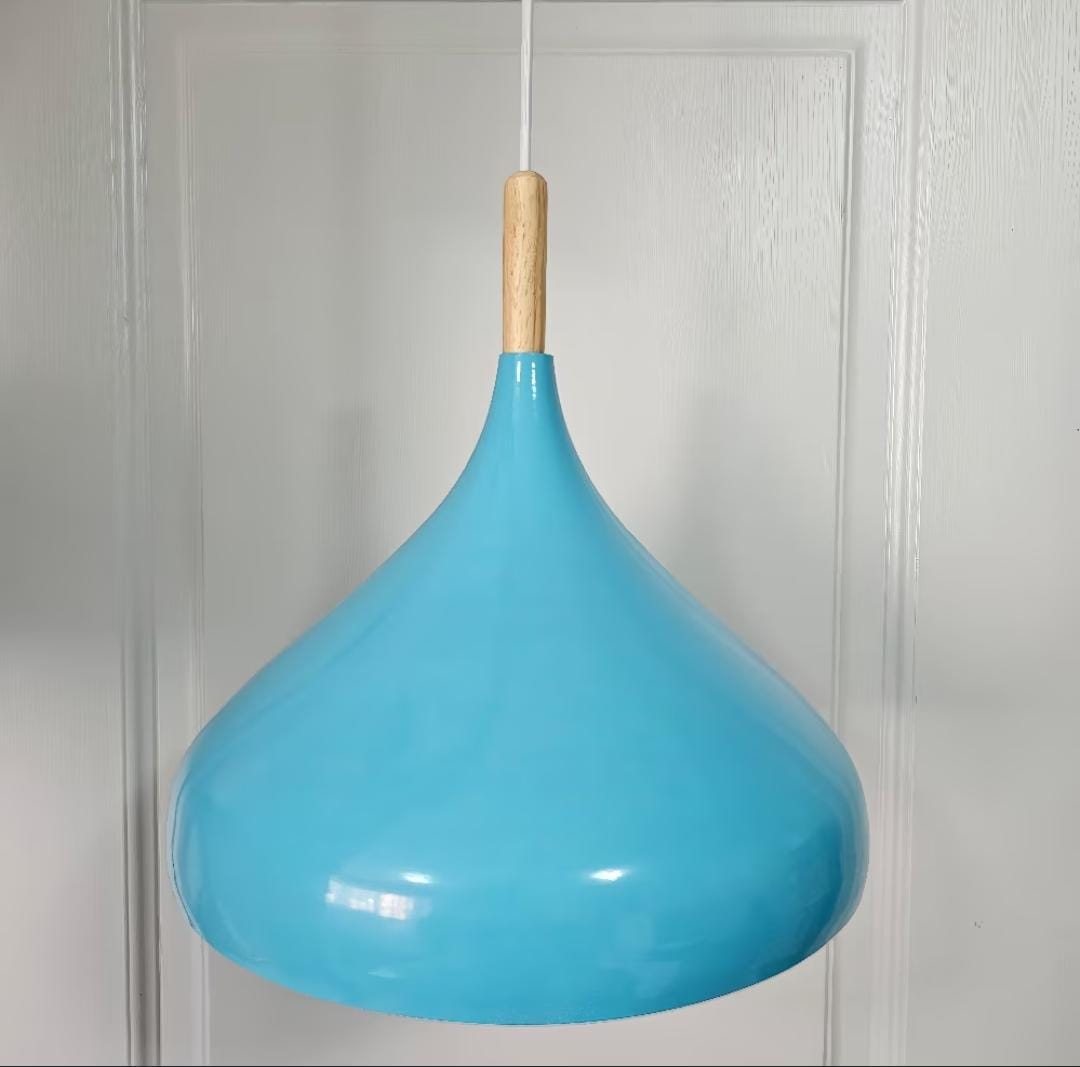 Metal Blue & White Pendant Ceiling Light  6009