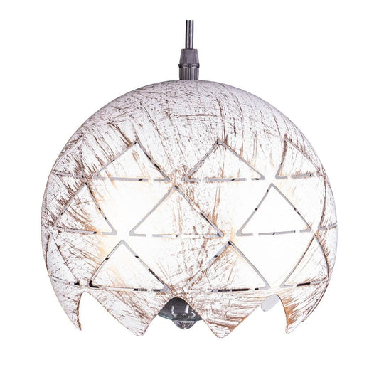 White & Gold Brushed Pendant Ceiling Light  6029