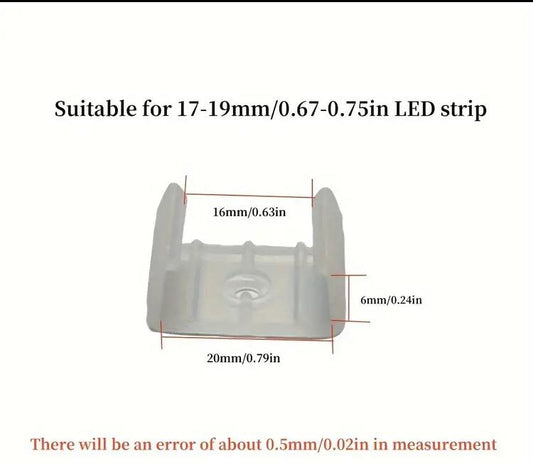 20mm LED Neon Mounting Clip (12x20mm compatible)