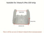 12mm LED Strip Mounting Clip (For 10mm LED Strips)