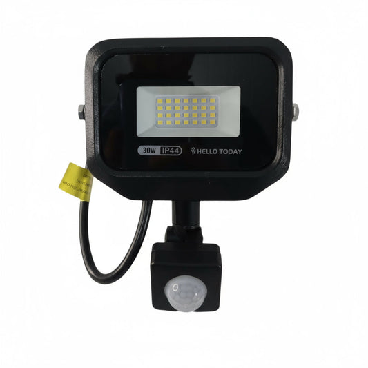 30W LED Floodlight with Motion Sensor  Cool White (6500K) IP44 Outdoor Security Light C3