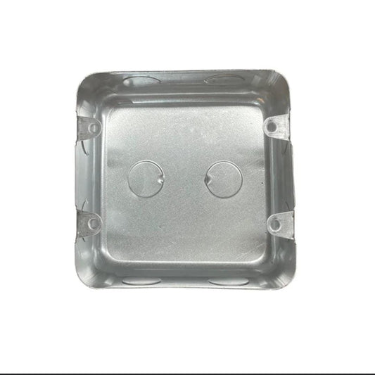 4x4 Galvanized Steel Wall Box  Flush Mount Electrical Box (4x4W)