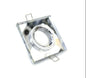 Glass Square Downlight Fitting  Mirror Finish (MD602, GU10 Compatible)